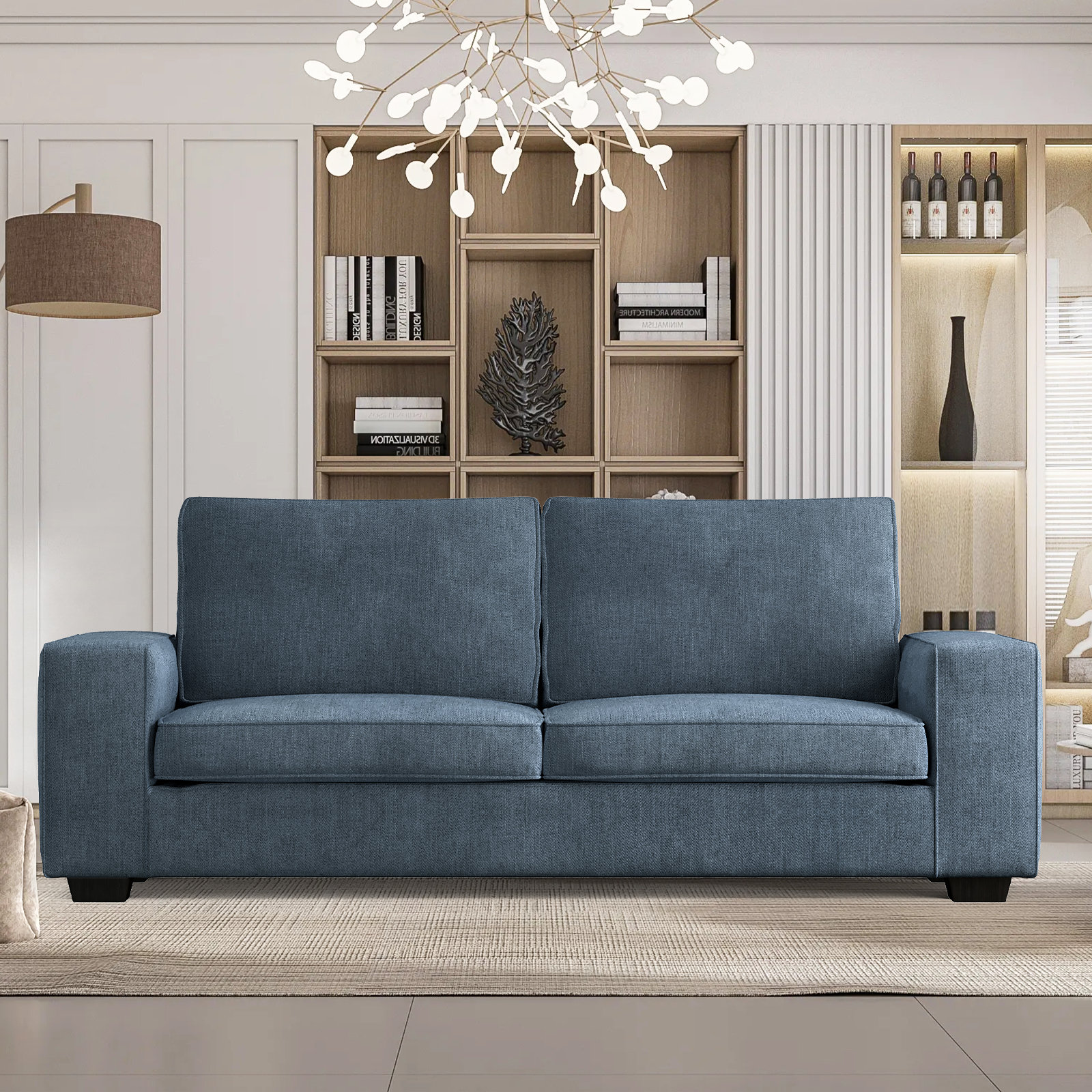 Latitude Run® 88.58" Modern Recessed Arm Modular Sofa with Reversible